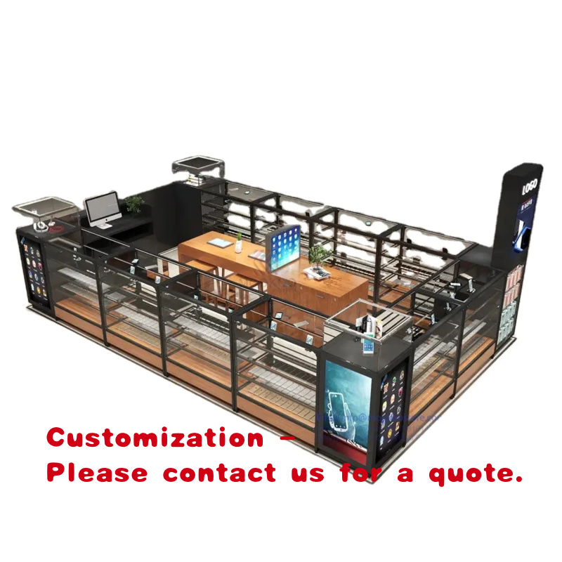 Phone Accessories Design Shop - custom.Cheap Glass Metal Phone Accessory Show
