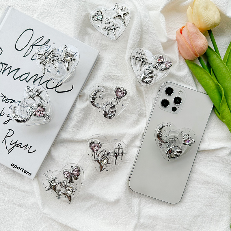 Clear Heart Phone Grip Holder  - đánh giá và giá Phone Accessories Items