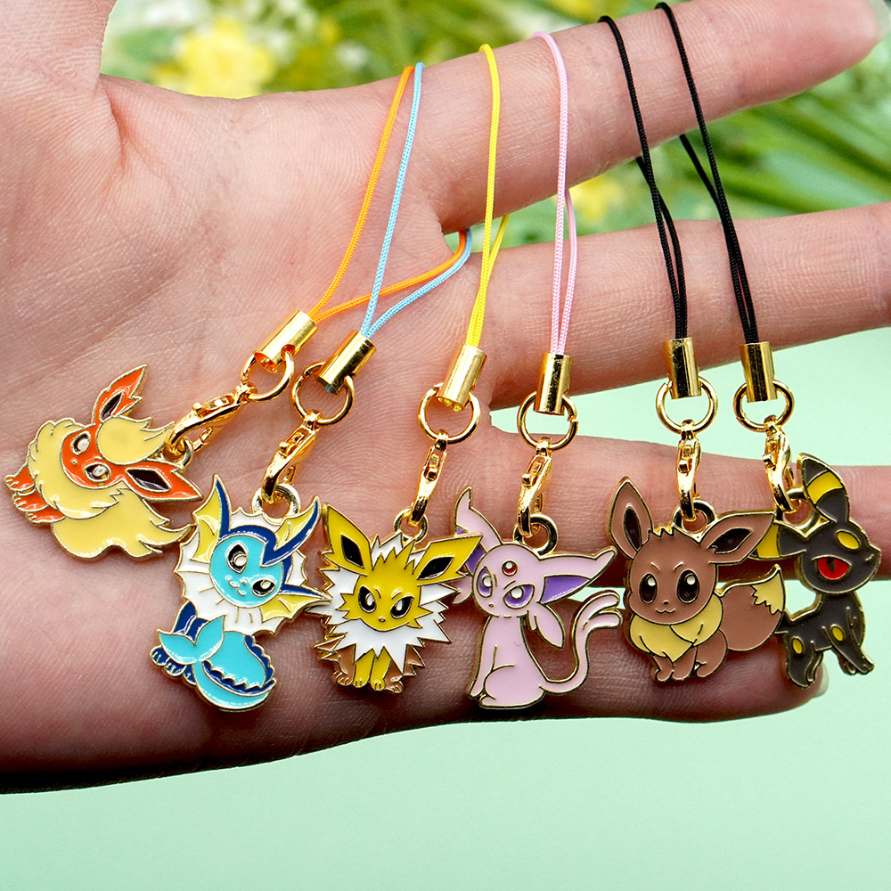 6Pcs Hot Anime Pokemon Eevee P - đánh giá và giá Phone Accessories Supplier