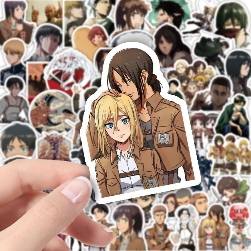 60Pcs Attack on Titan Anime St - đánh giá và giá Phone Accessories Items