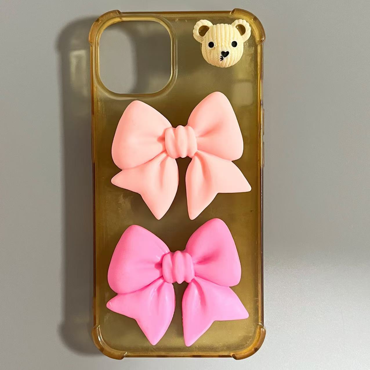 1Pcs Y2K Kawaii Bling Pink Bow - đánh giá và giá Phone Accessories Logo Design