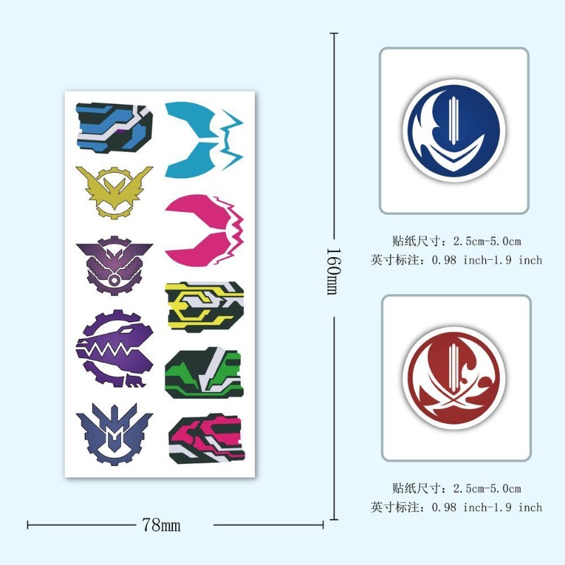 60 Sheets Kamen Rider Logo Sti - đánh giá và giá Phone Accessories Items
